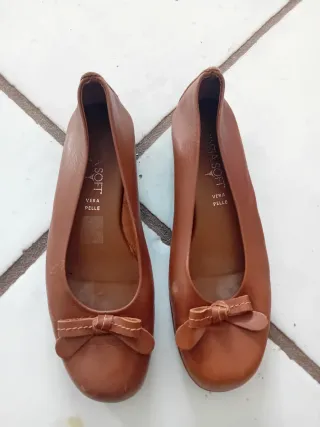 Ballerine CINZIA SOFT marroni con fiocco