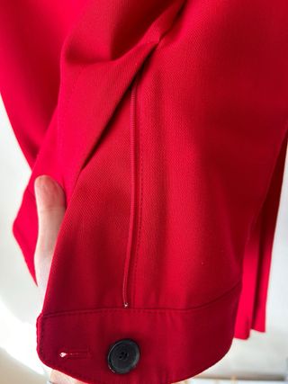 Traje Chaqueta Zara Rojo