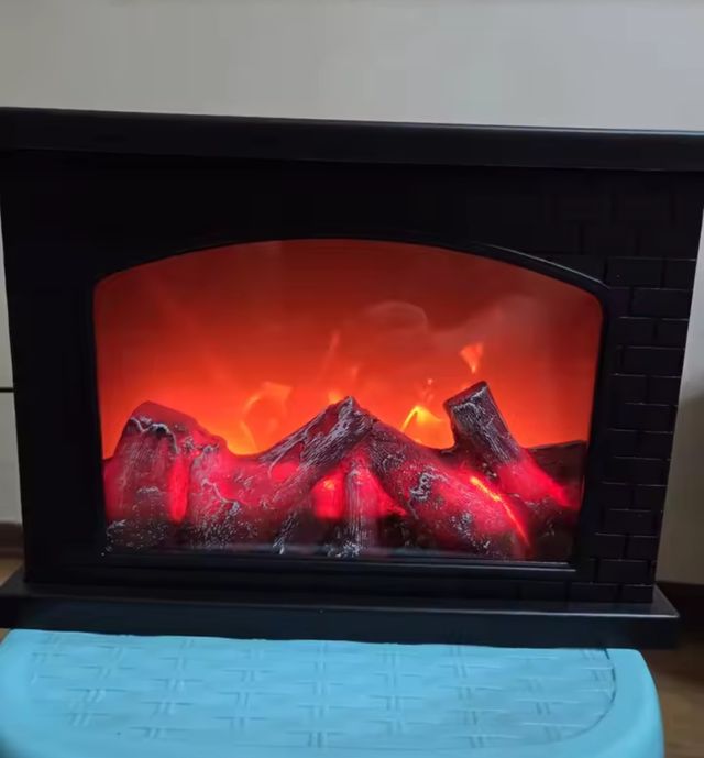 Lámpara efecto chimenea decoración hogar
