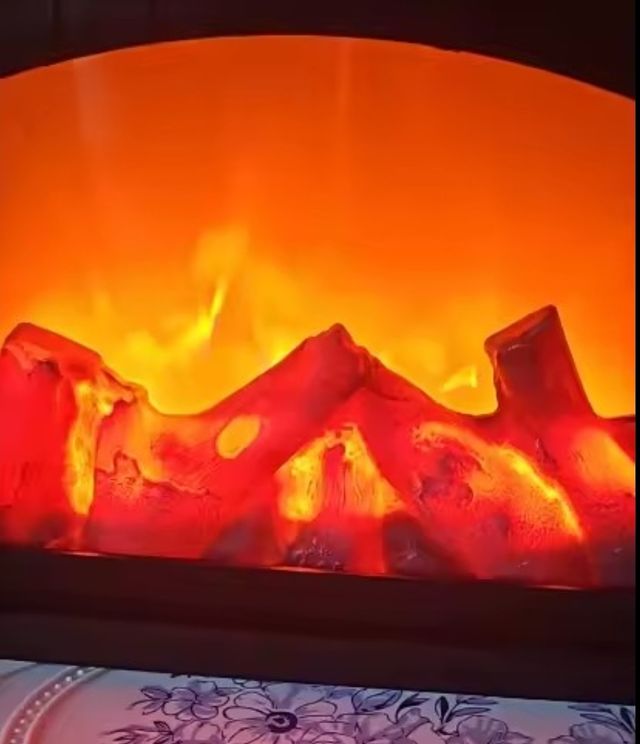 Lámpara efecto chimenea decoración hogar