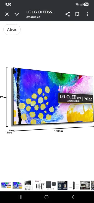 TV LG OLED 65 G2 Televisor 4k