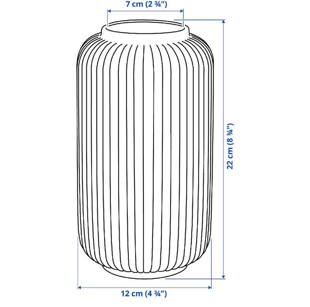 Jarrón de cerámica beige