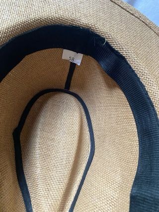 Sombrero Panama tejido negro