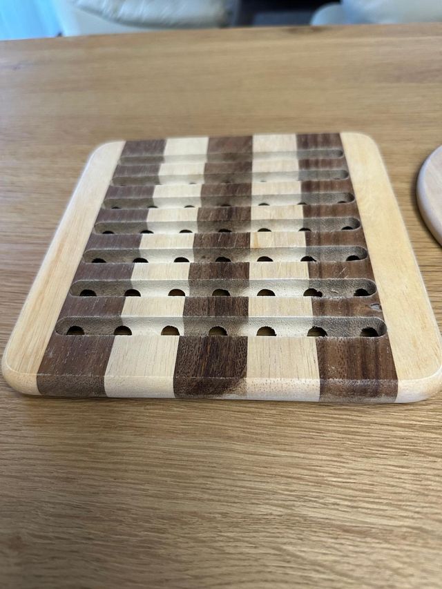 Coppia sottopentole in legno