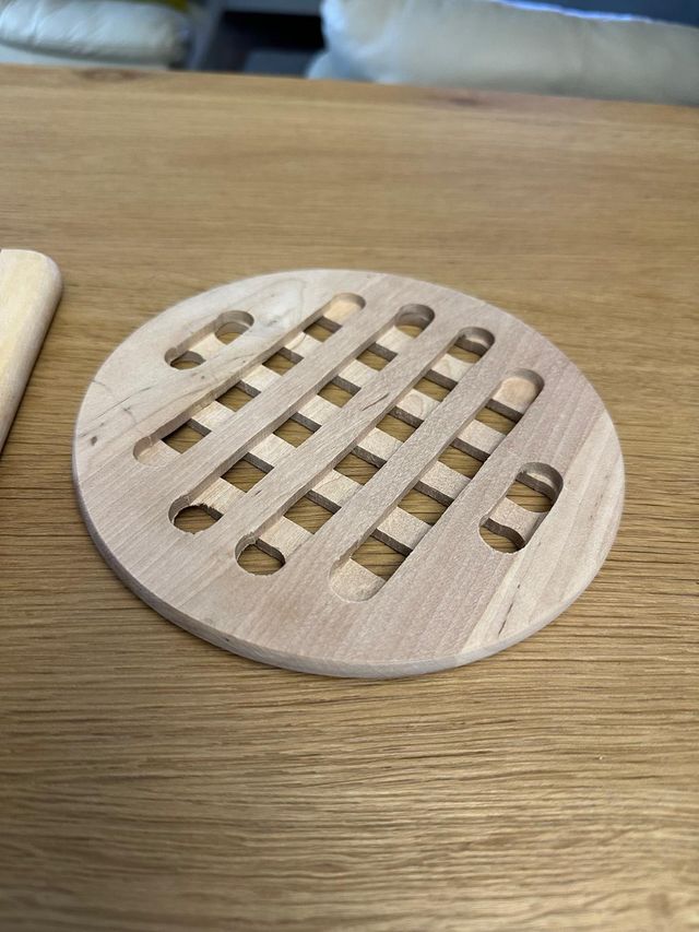 Coppia sottopentole in legno