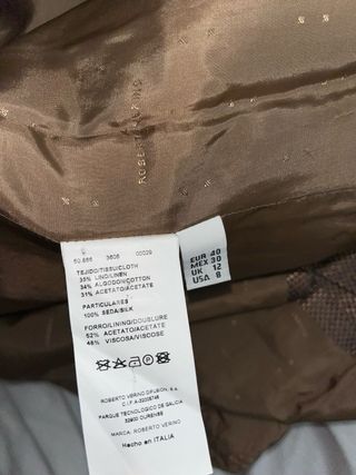 Chaqueta Seda Roberto Verino Dorada