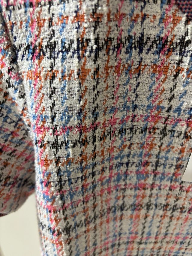 Jersey Tweed Manga Corta Mujer Talla Única