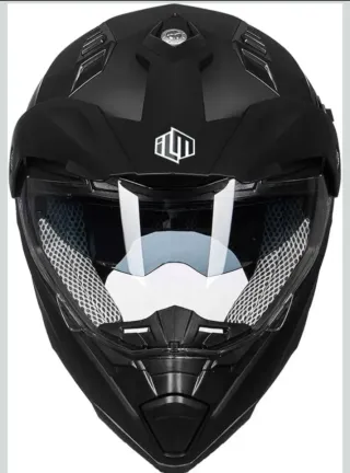 Casco Moto ILM Talla L Negro Mate