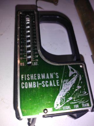 3 bilance da pesca vintage + accessori