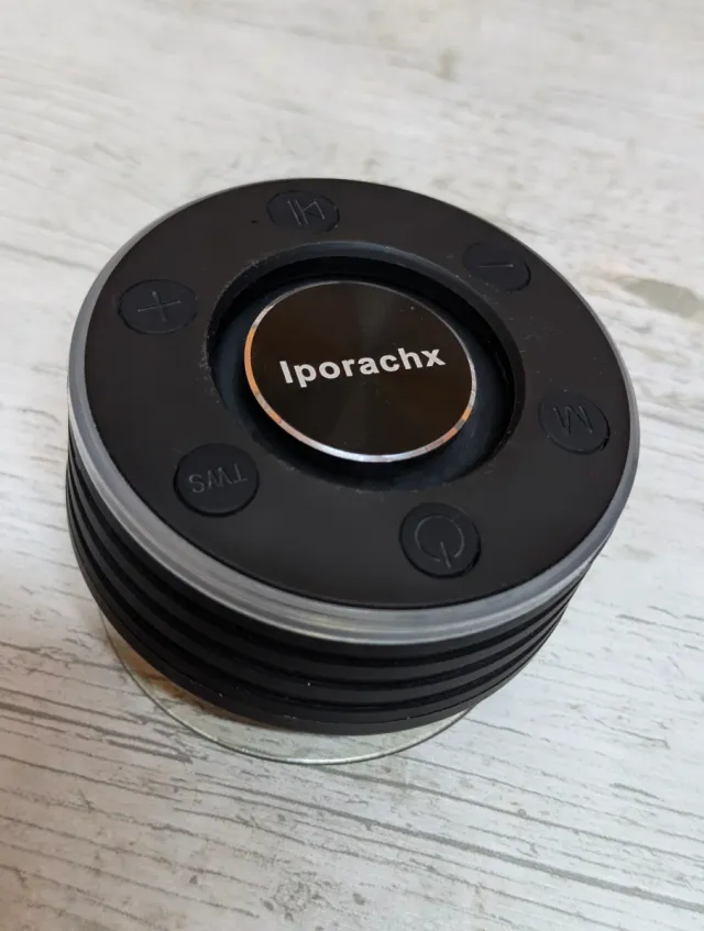 Altavoz ducha Iporachx negro/plateado