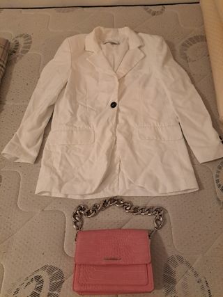 Americana Bershka Blanca