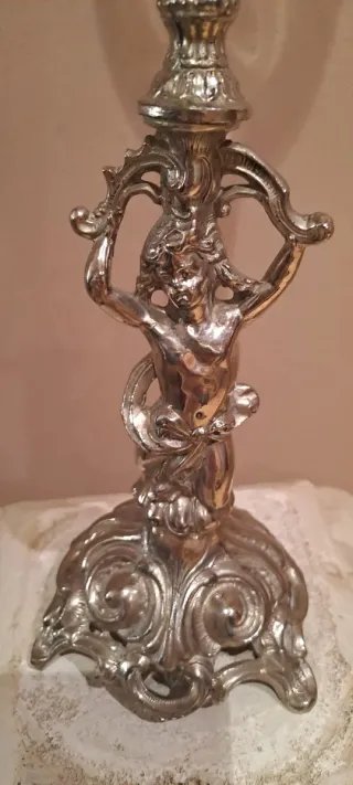 Candelero Barroco Plata