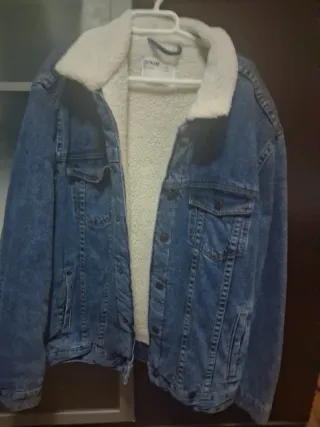 Cazadora tejana forrada de borrego