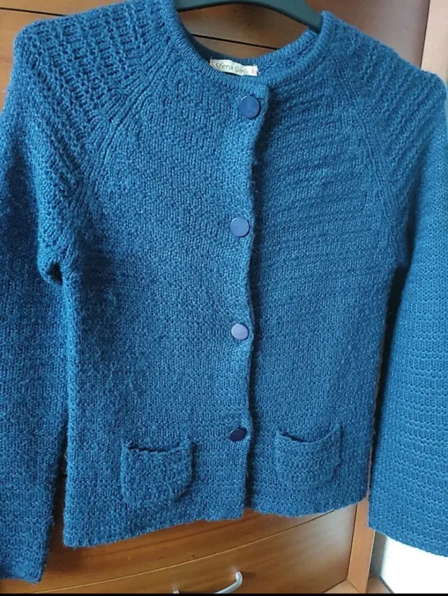 Chaqueta de lana Sfera Girls azul T.XS/S