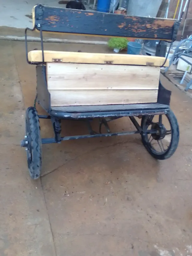 Coche de caballo poni con cajón