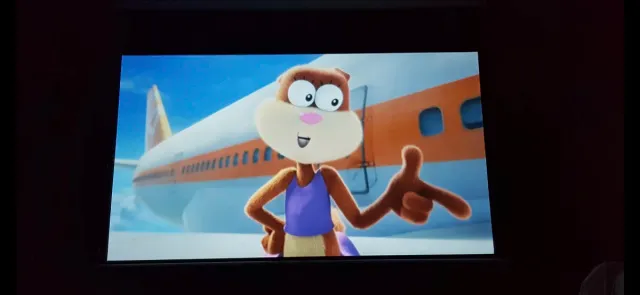 Pantalla de proyección casera