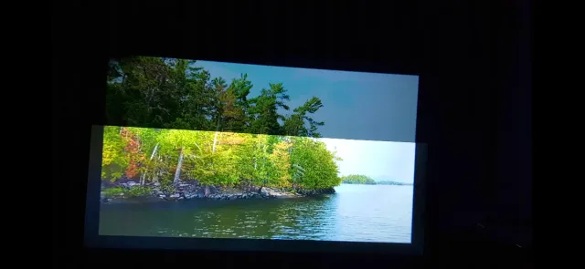 Pantalla de proyección casera