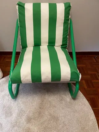 Sillón ÖNNESTAD IKEA Verde Rayas