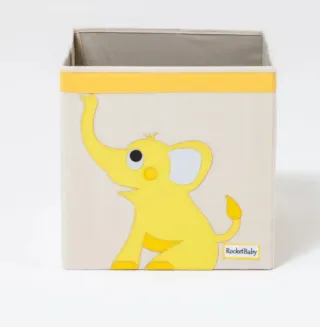 Cesta porta giochi RocketBaby elefante giallo