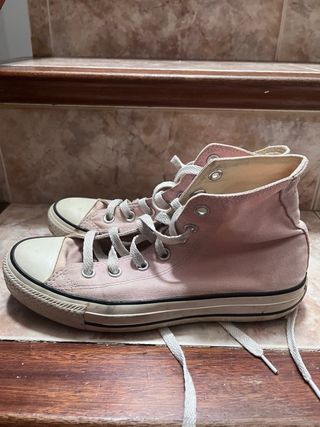 Botas Converse rosas altas