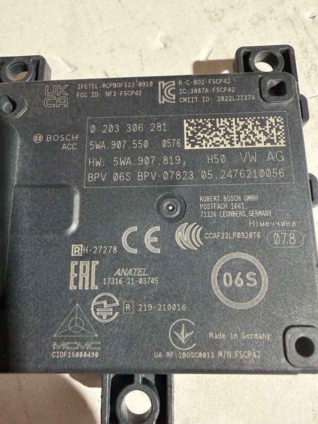 Sensor Radar ACC Seat Leon MK4