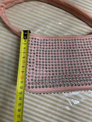 Borsetta rosa con strass