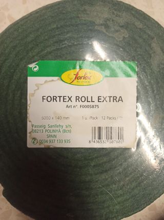 2 Rollos estropajo fibra verde Fortex
