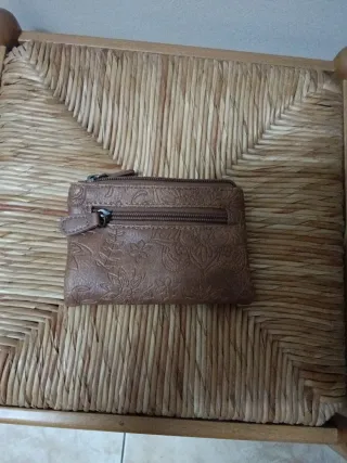 Monedero billetero mujer con grabado