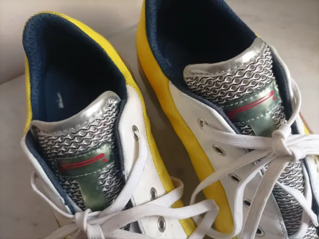 Scarpe sportive uomo Pirelli bianche/gialle