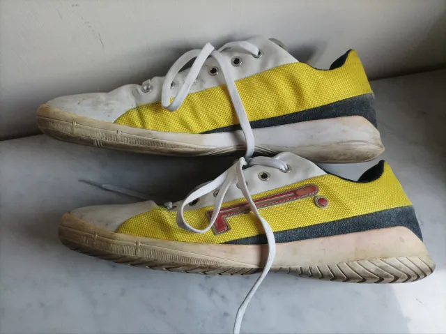 Scarpe sportive uomo Pirelli bianche/gialle