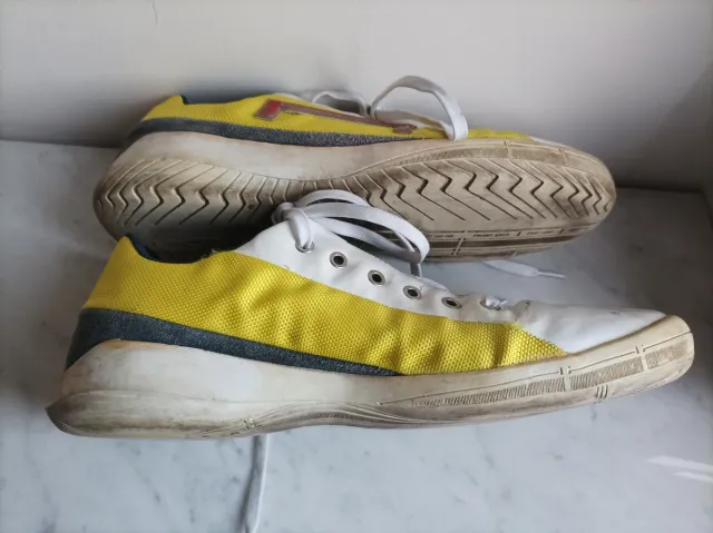 Scarpe sportive uomo Pirelli bianche/gialle