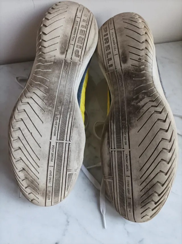 Scarpe sportive uomo Pirelli bianche/gialle