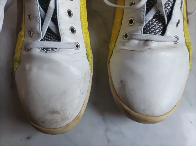 Scarpe sportive uomo Pirelli bianche/gialle