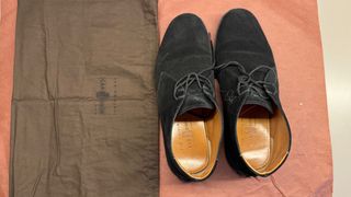 Scarpe Car Shoe nere scamosciate