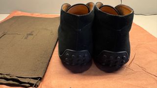 Scarpe Car Shoe nere scamosciate