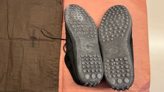 Scarpe Car Shoe nere scamosciate