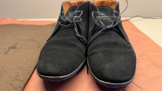 Scarpe Car Shoe nere scamosciate