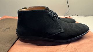 Scarpe Car Shoe nere scamosciate