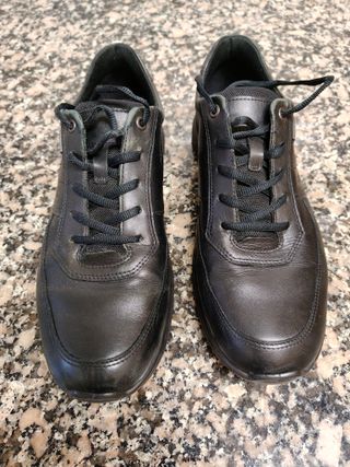 Zapatos Ecco Piel Hombre Talla 44 Negro