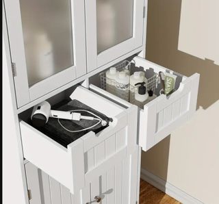 Armario blanco aparador vitrina 4 puertas NUEVO