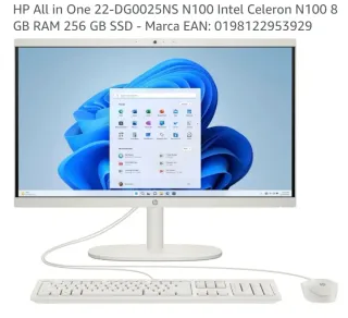 HP All in One 22-DG0025NS Celeron N100 256gb/8gb