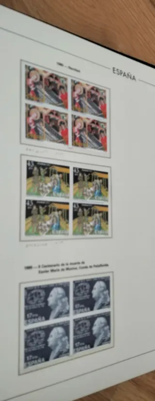 COLECCIÓN SELLOS ESPAÑA - ÁLBUM EDIFIL 1984 A 1987