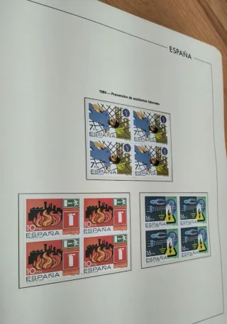 COLECCIÓN SELLOS ESPAÑA - ÁLBUM EDIFIL 1984 A 1987