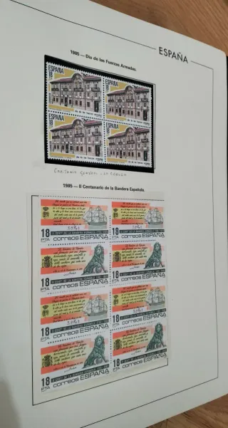 COLECCIÓN SELLOS ESPAÑA - ÁLBUM EDIFIL 1984 A 1987