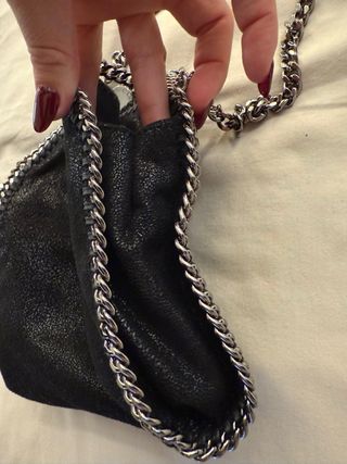 Borsa Stella McCartney nera e argento