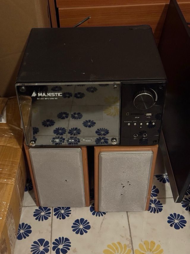 Sistema Audio Majestic Nero/Marrone