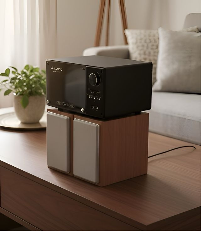 Sistema Audio Majestic Nero/Marrone