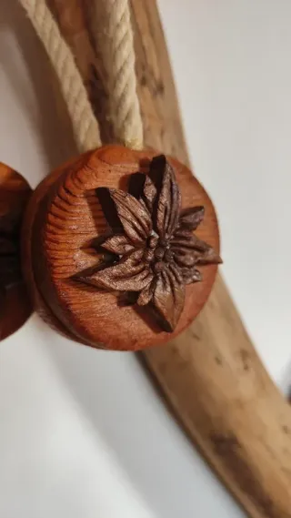 Ferma tende Legno Stella Alpina