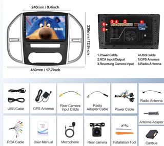 Radio Android Mercedes Vito Pantalla