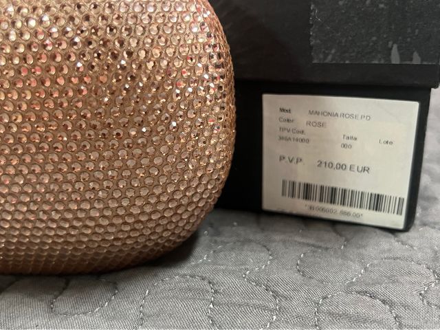 Bolso Fiesta Pronovias Oro Rosado